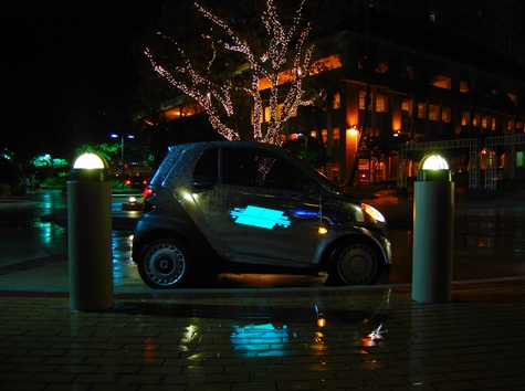 smart car chrom electroluminescent wrap firstclass autosports