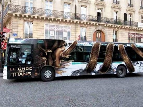 Full wrap side bus clash of the titans
